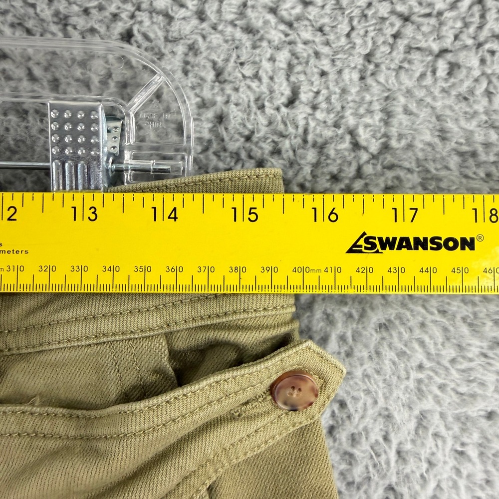 Sezane Herve Trousers Womens 38 US 6 Green Organic Cotton Tapered Utility Pants - Picture 5 of 14
